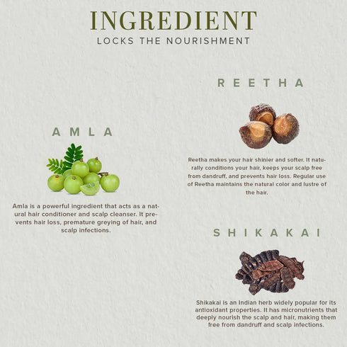 Khadi Naturals Ayurvedic Shikakai Powder